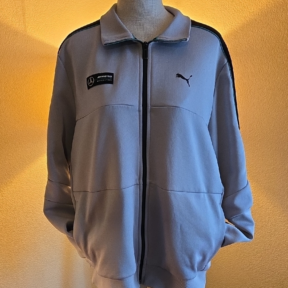 Puma AMG Petronas Motosports Gray Zip-Up Jacket